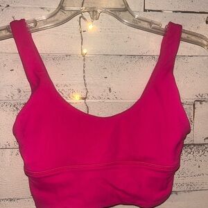 Lulu sonic pink sport bra